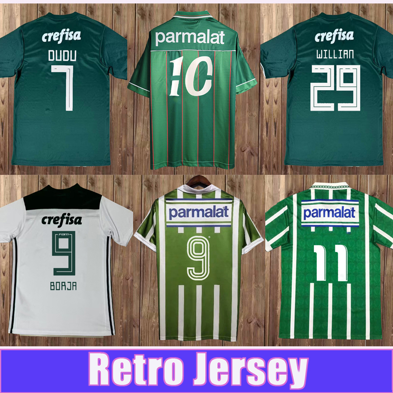 1992 2019 Palmeiras Mens Retro Soccer Jerseys DUDU WILLIAN LUAN BORJA EDMUNDO vintage Home Green Away 3rd Vintage Football Shirts Uniforms