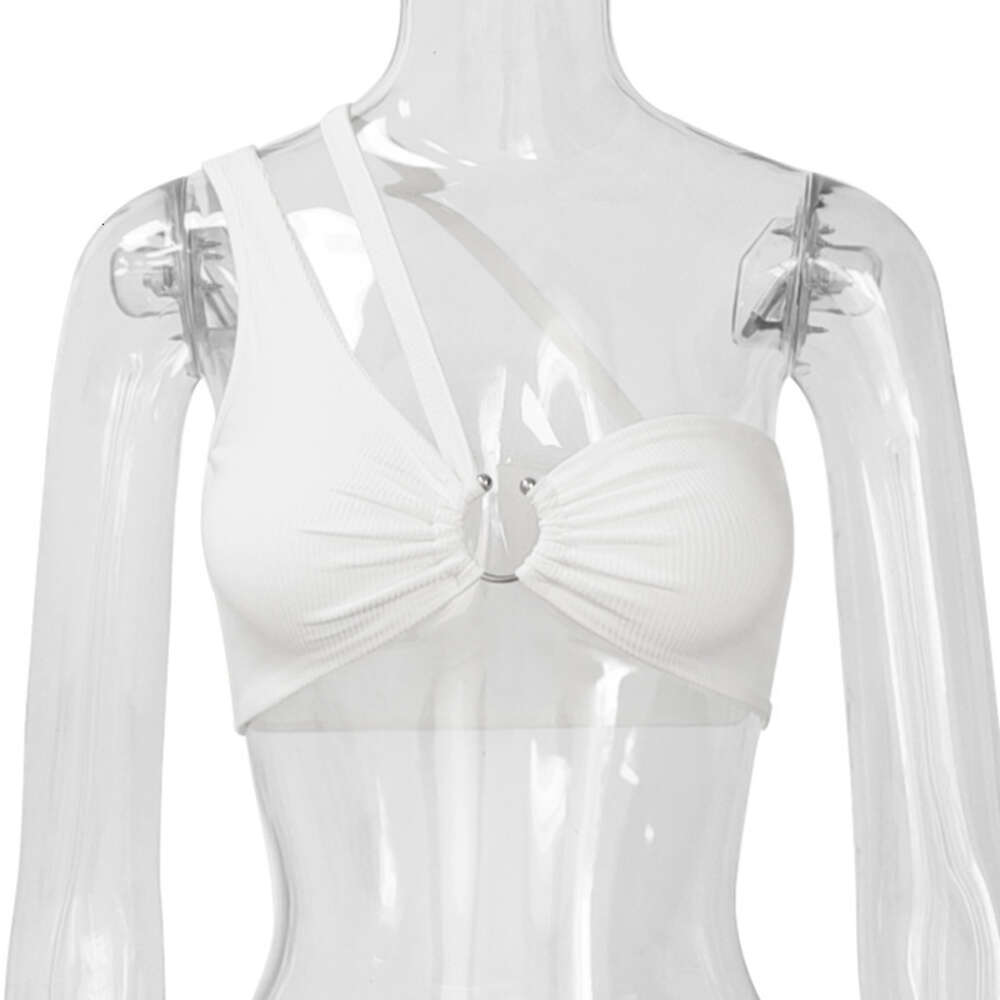 American Style Suspender New Product Short Top Spicy Girl BM Vest Women's Hollowed Out Clothes F41916