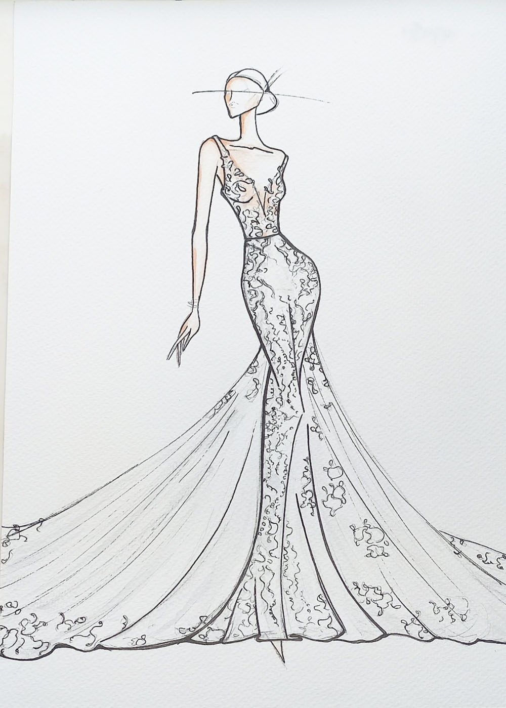 Romantic Beading Pearls Embroidery Lace V-Neck Mermaid Wedding Dress With spaghetti straps Sleeveless Trumpet Bridal Gowns 2024