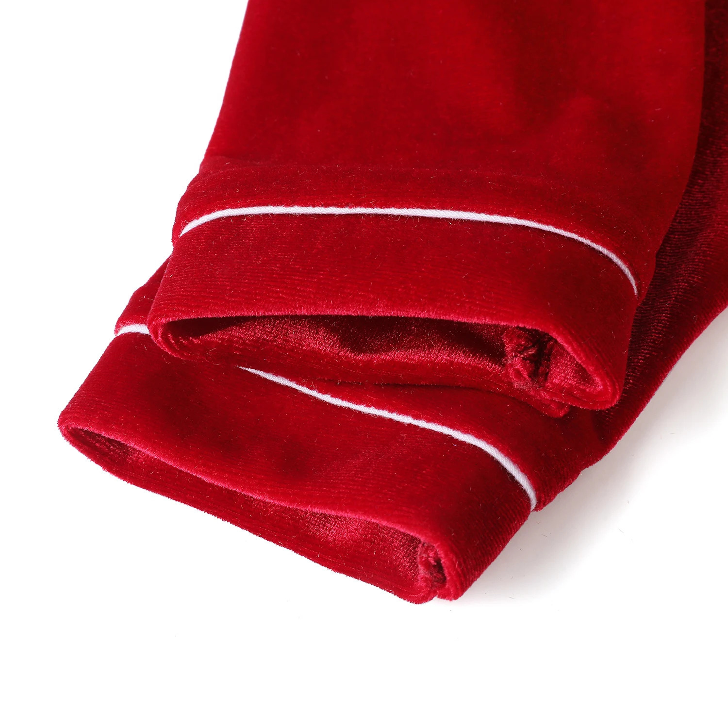 Baby pajamas childrens white velvet family matching Christmas pajamas set 241118