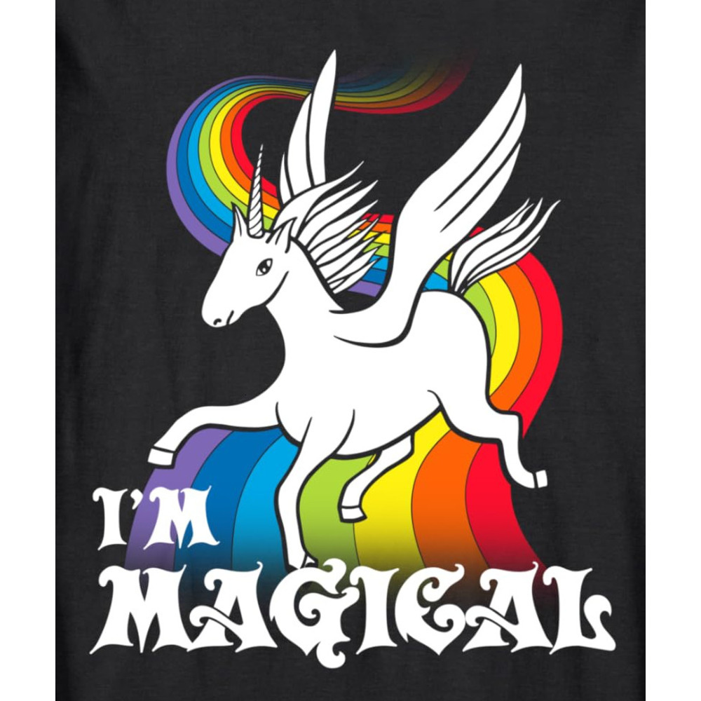 Long Sleeve Shirts for Men sweatshirt Im Magical Rainbow Unicorn Fantasy Funny Gift Long Sleeve Tee Streetwear Casual tops clothes cool