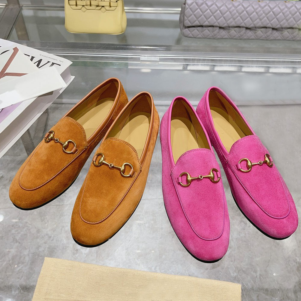 designer shoes mens Dress shoes womens Flat SHoes Metal buckle Lady leather letter casual shoe Mules Princetown Men Trample Lazy Loafers Large size 34-42-46 With box