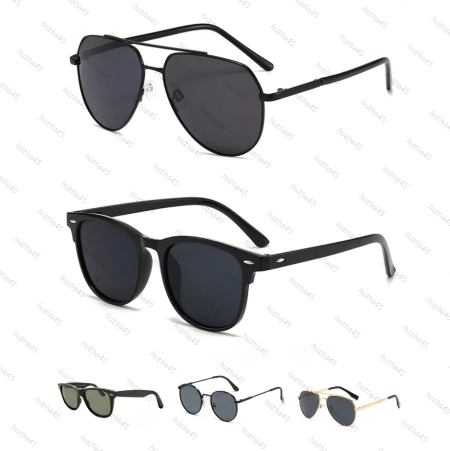 Designer Sunglasses for Men glasses Woman Pilot UV400 Protection Shades Real Glass Lens Gold Metal Frame Driving Fishing Sunnies with Box Eye Protection