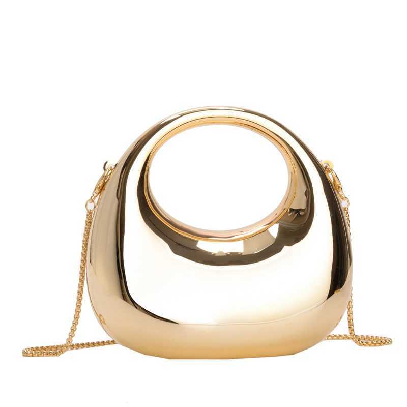 New Fashion Chain Handheld Mini Crescent Acrylic Bag Lipstick Change Single Shoulder Crossbody Bag