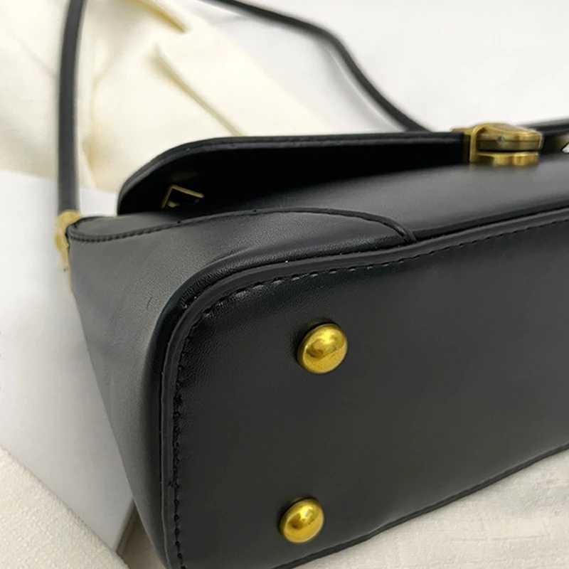 Fashion PU Leather Underarm Shoulder Bags For Women Trend Designer French Style Female Tote Ladies Flap Handbags Y250320