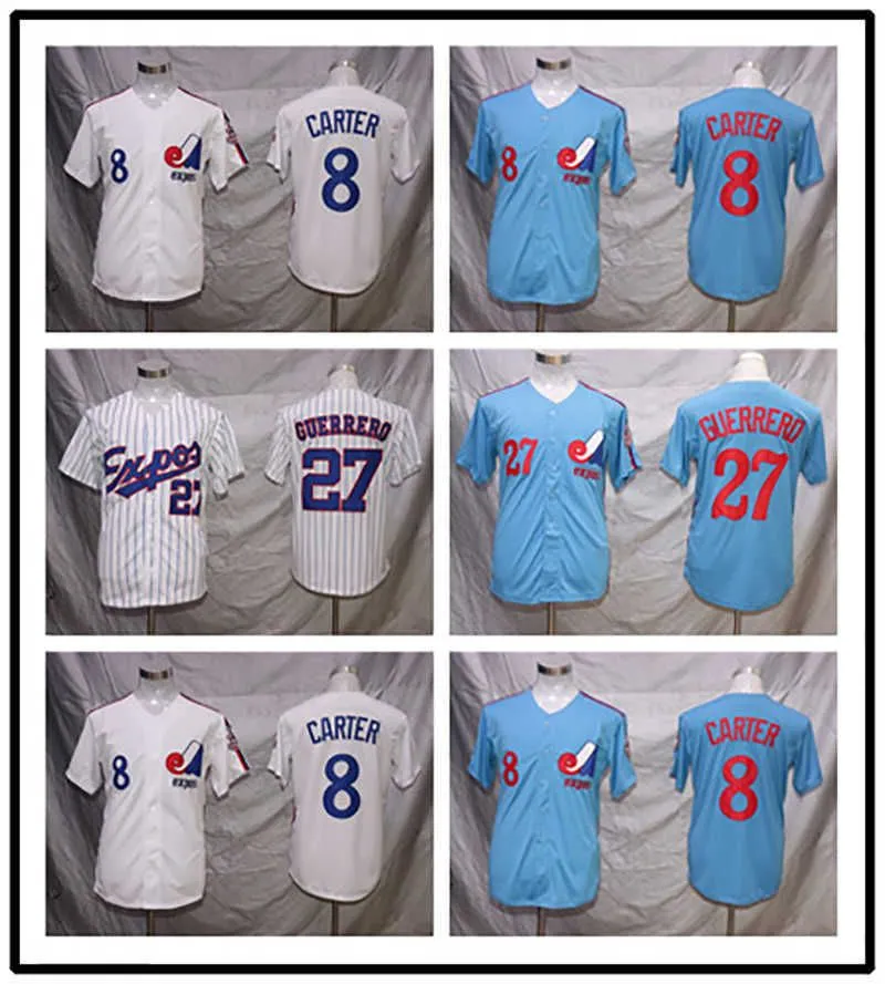 Custom Montreal Expos Baseball Jerseys Andre Dawson Gary Carter Pete Rose Tony Perez Vladimir Guerrero Tim Raines 33 Larry Walker Steve Rodgers Jersey