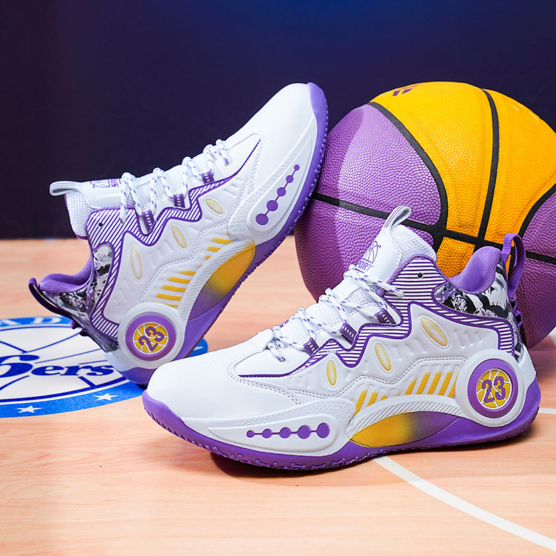 Basketball shoes, green sneakers, anti-slip, wear-resistant, shock-absorbing, professional competitions, practical sports shoes shipping free