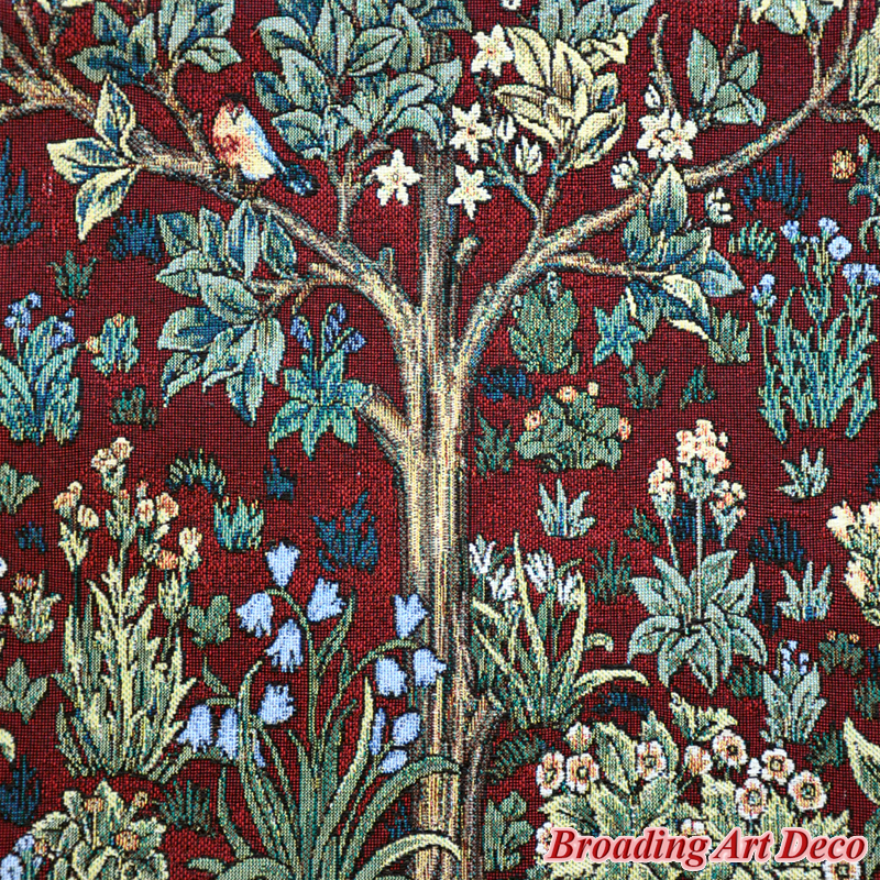 Long Size William Morris Tree Of Life Tapestry Wall Hanging Jacquard Weave Gobe Home Textile Art Decoration 100%Cotton