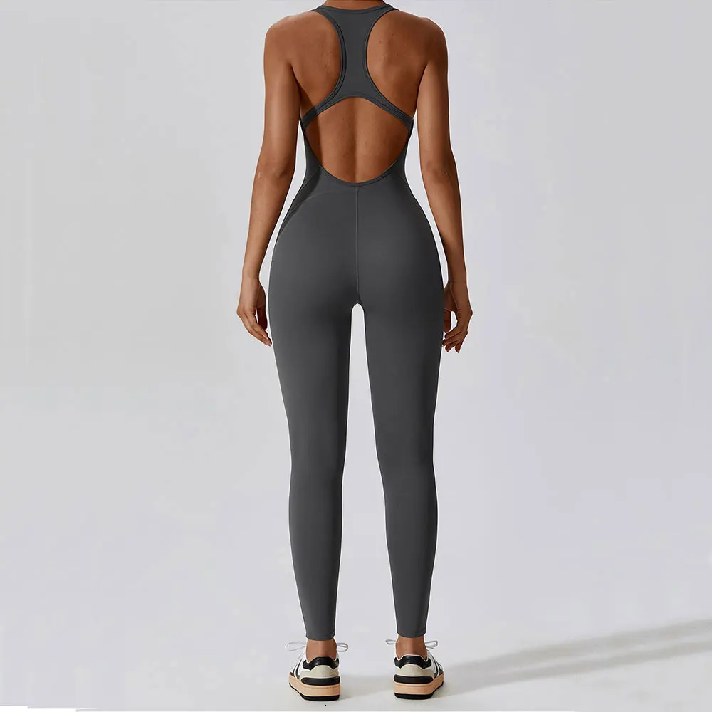 Yoga Jumpsuit Fitness Sports Overalls Gym Clothing Set Yoga Wear Pilates Workout Clothes for Women Outfit push-up Activewear 240407