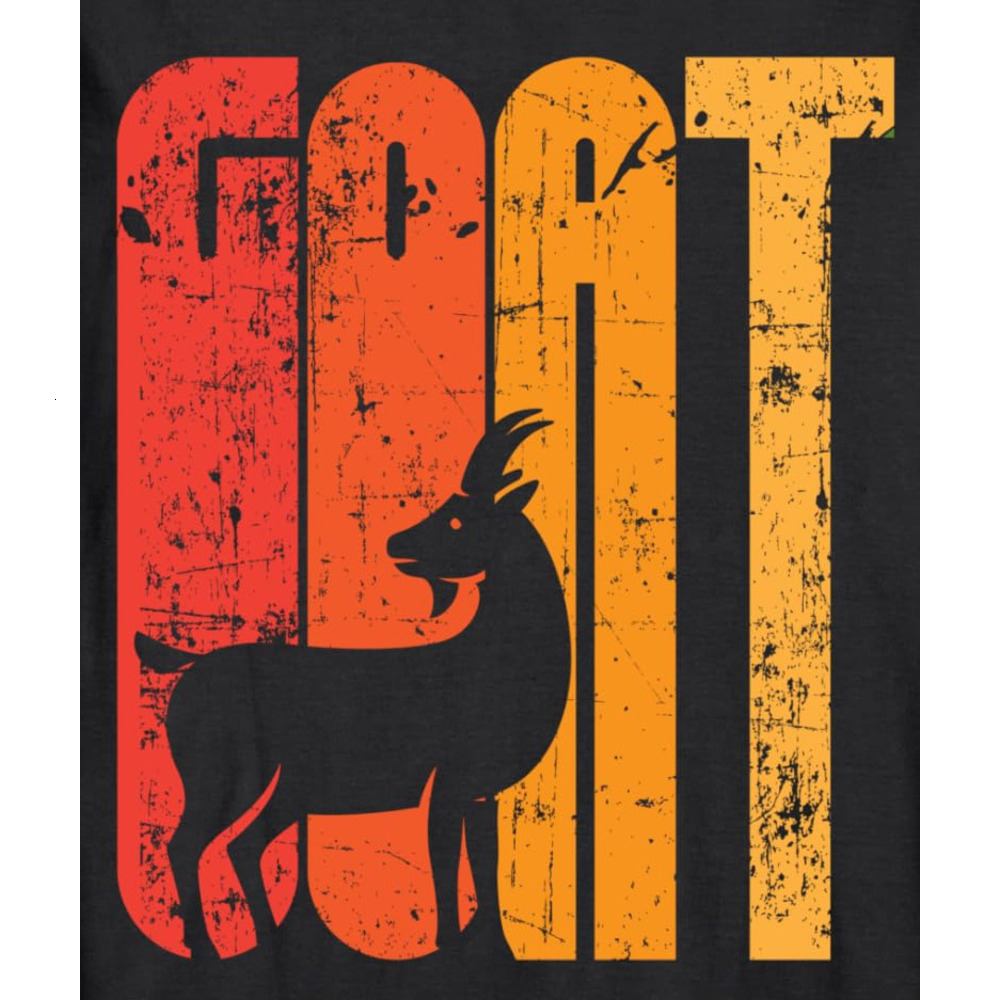 Long Sleeve Shirts for Men sweatshirt Goat Distressed Vintage Retro Gift For Goat Lovers Long Sleeve Tee Streetwear Casual tops clothes cool