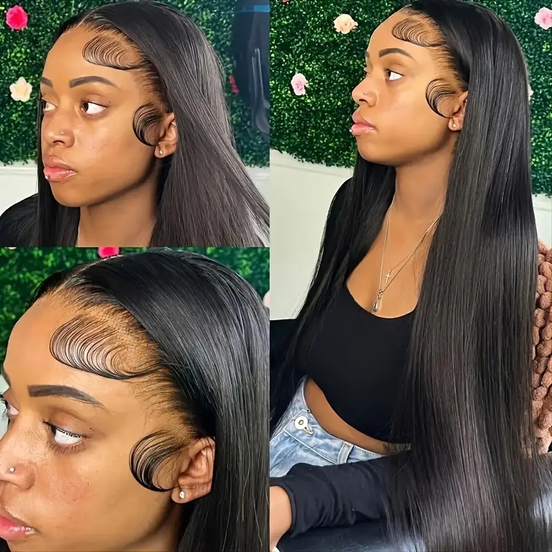 32 Inch Highlight Blonde Hair Lace Frontal Simulation Human hair Wig Glueless Preplucked Wig Colored Bone Straight Lace Front Wigs Syntheti