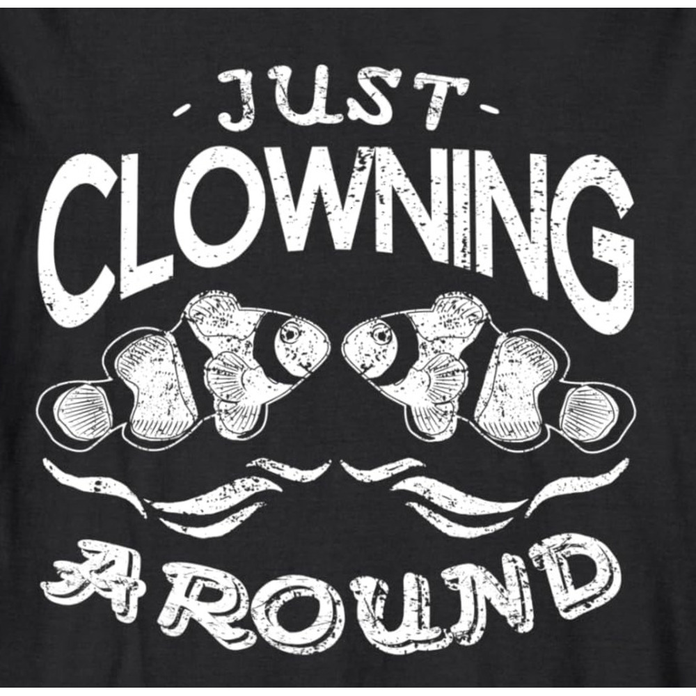 Long Sleeve Shirts for Men sweatshirt Just Clowning Around Clown Funny Fish Gift Long Sleeve Tee Streetwear Casual tops clothes cool