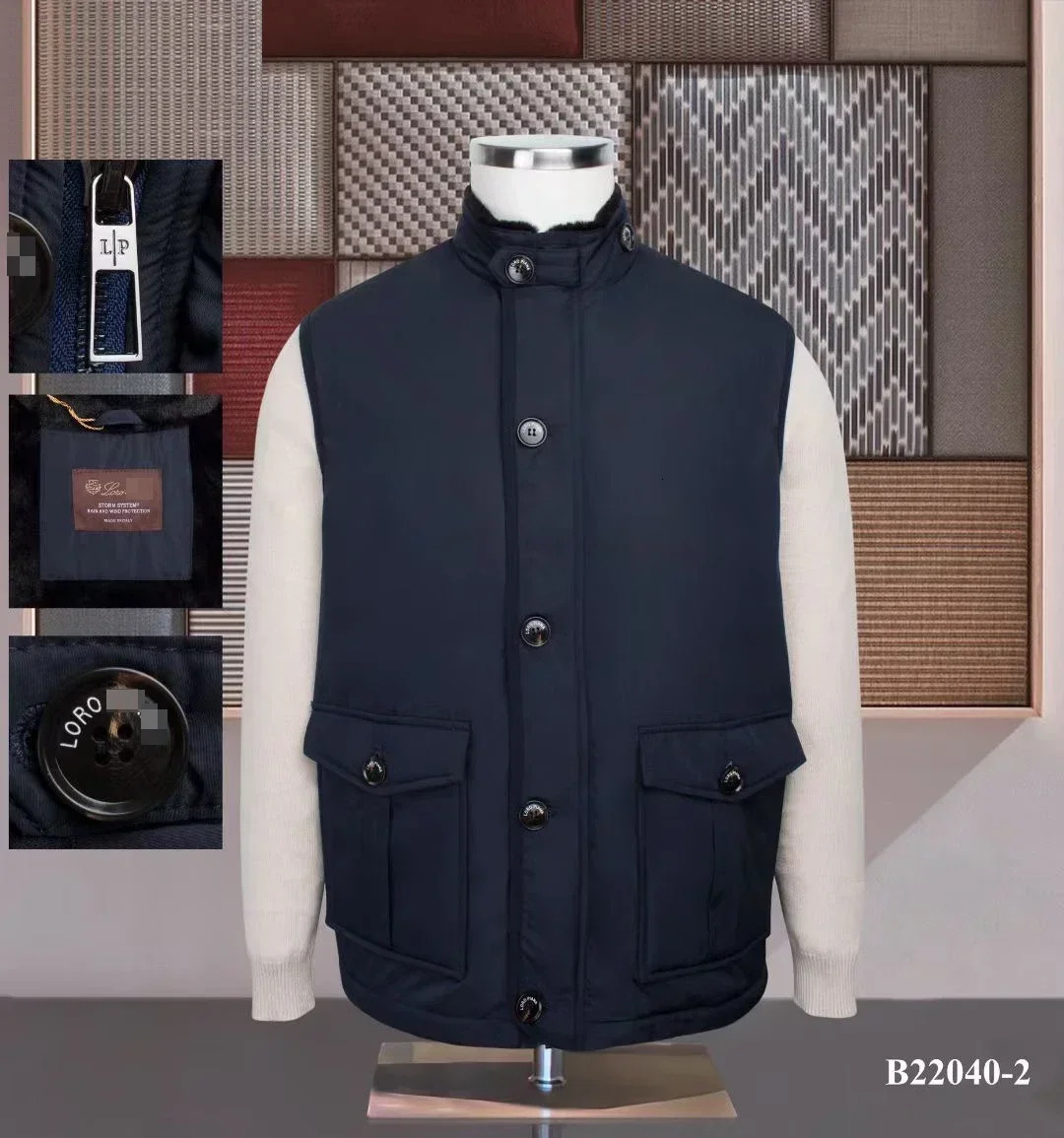 BILLIONAIRE BLKA CPTG Vest Thick Men 2024 Autumn Winter Hooded Cashmere New Warm Fashion Big Size M-4Xl High Quality Coat