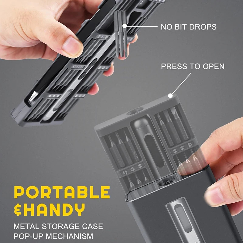 50 in 1 Electric Screwdriver Precision Repair Power Tools Set Magnetic Screw Driver Bits for Home Appliances Watch Phones 240418