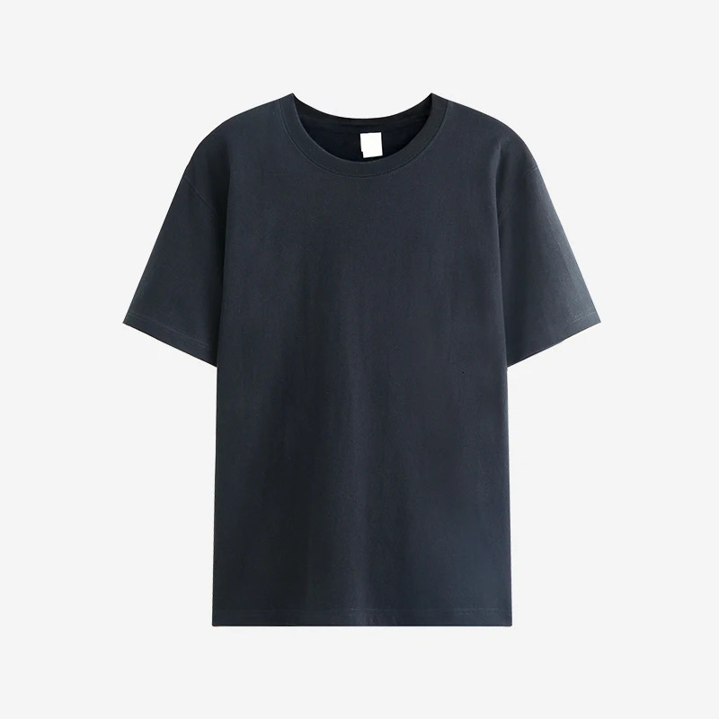 Dukeen Heavyweight Tshirt Men Short Sleeved 100% Cotton White Black Tees Summer Oversized Plain Crew Round Women Shirt 240412