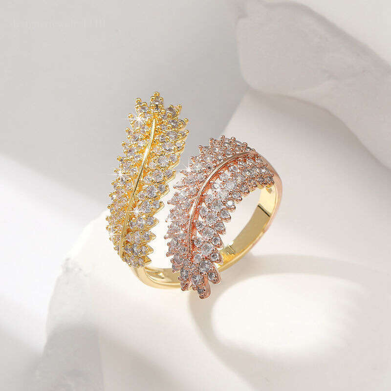 Fashion design ring wheat ear style open adjustable women's ring Christmas gift