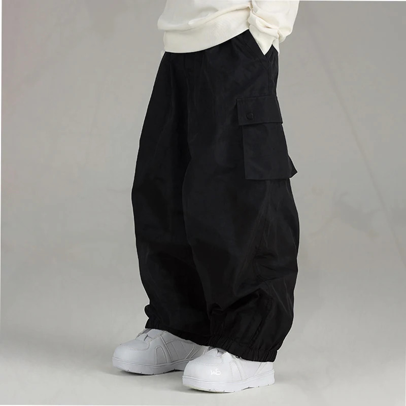 Outdoor Skiing Pants Ski Trousers Snow Clothes Women Loose Snowboard Wear Windproof Men Winter Cargo Pants 241118