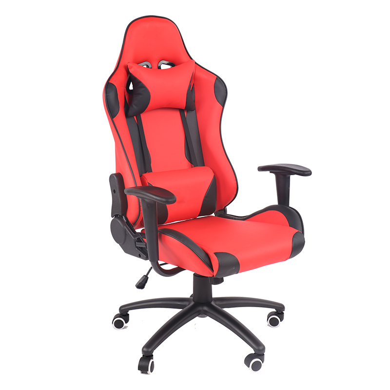 Adjustable Height & Reclining Ergonomic E-Sports Gaming Chair in Black