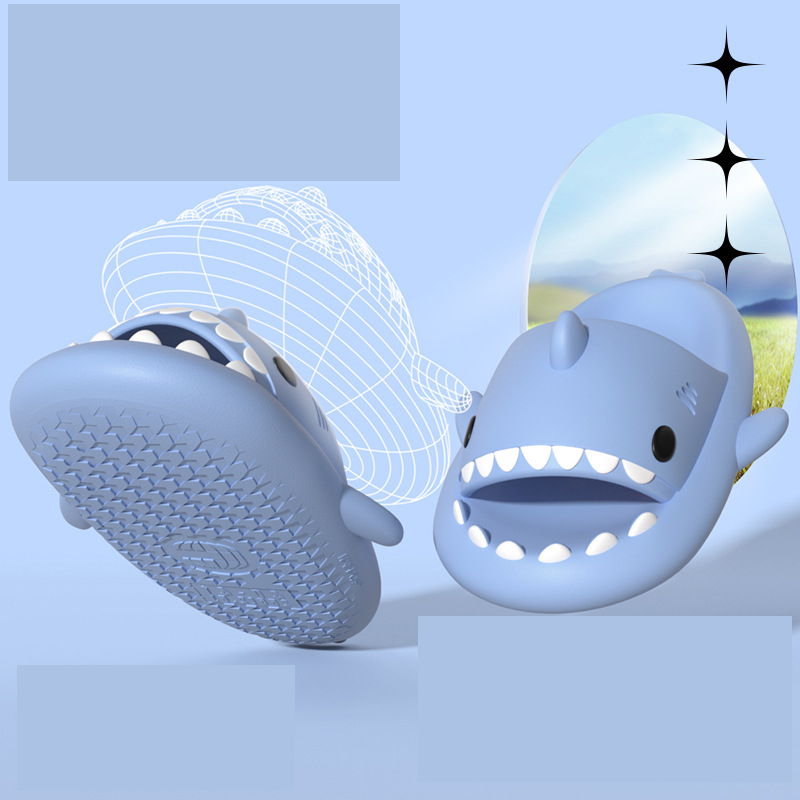 Female Shark Summer Indoor And Outdoor Home Bathroom Thick Sole Durable Couple Cool Slippers Male