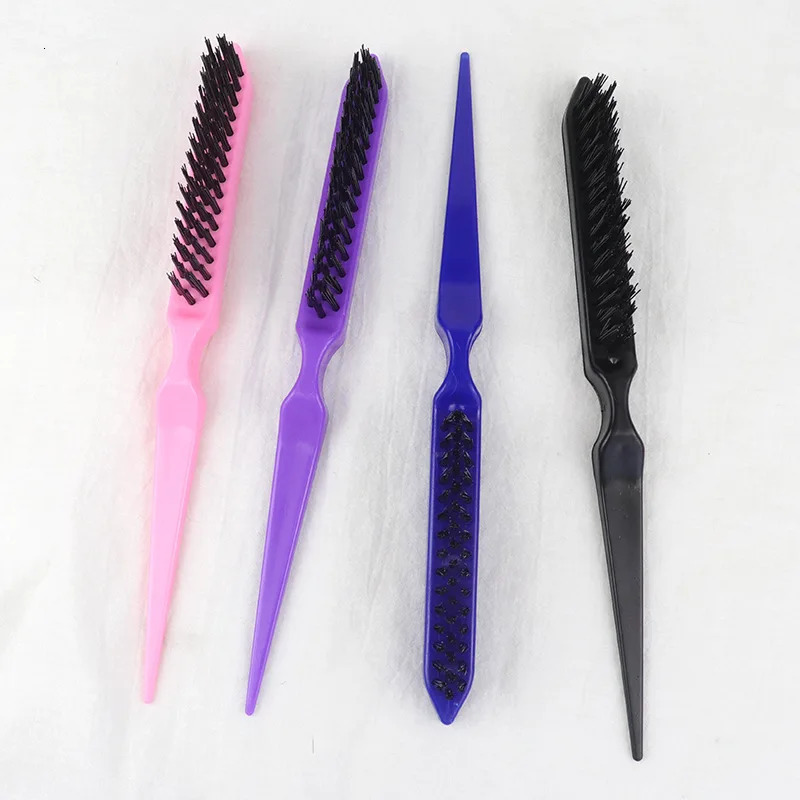 1 Pcs Professional Hair Brushes Comb Teasing Back Combing Brush Slim Line Styling Tools 4 Colors Wholesale 240412
