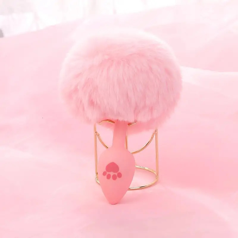 Anal Plug Stainless Steel Silicone Bunny Tail Erotic Dildo Sexo Butt Plug Tail Anus Sex Shop Adults Games Sex Toys for Woman 240325
