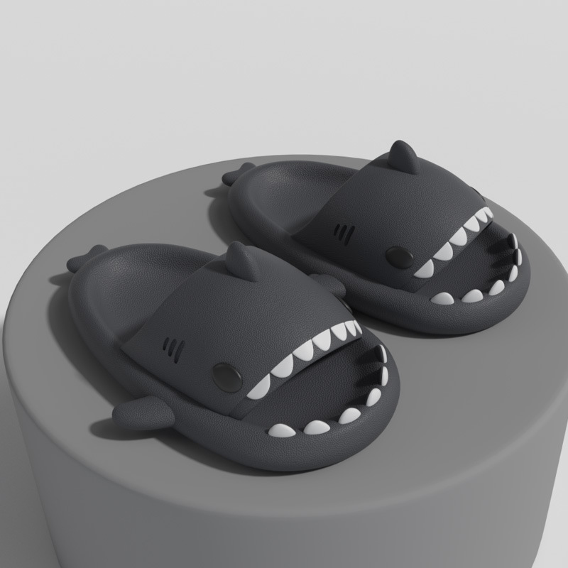Female Shark Summer Indoor And Outdoor Home Bathroom Thick Sole Durable Couple Cool Slippers Male