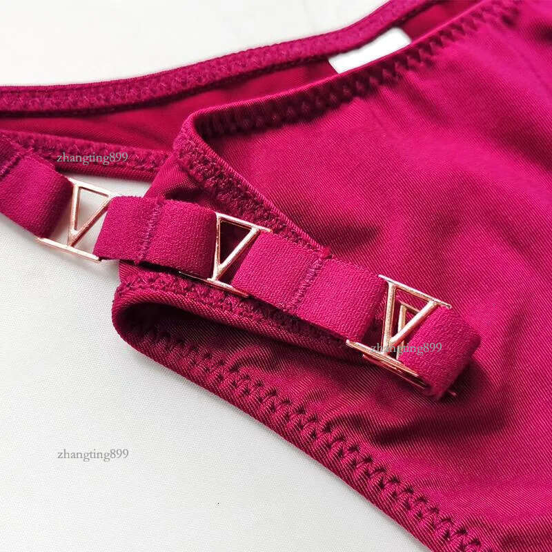 Women's Panties 3 Pcs Thongs Metal Luxury Ice Silk Sexy Underwear Fitness Low Waist Satin Sex String Seamless Briefs