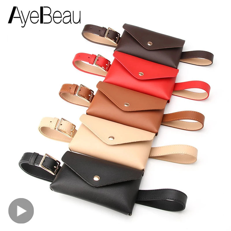 Small Mini For Women Bag Mobile Phone Female Waist Fanny Pack Belt Bum Hip Belly Handbag Lady Purse Kangaroo Banano Banana Side 241118