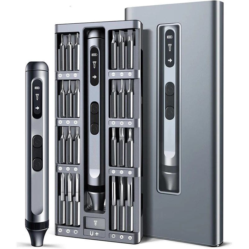 50 in 1 Electric Screwdriver Precision Repair Power Tools Set Magnetic Screw Driver Bits for Home Appliances Watch Phones 240418