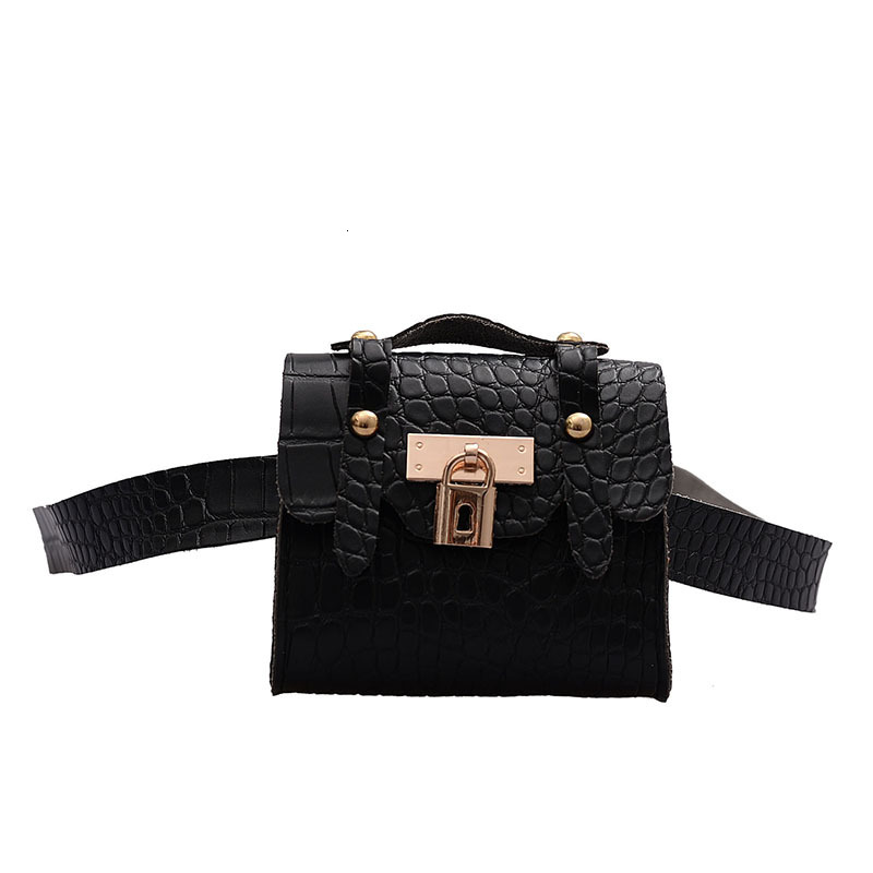 Ins waist bag womens new alligator belt new mini chain decoration Belt Bag Messenger Bag trendy cool