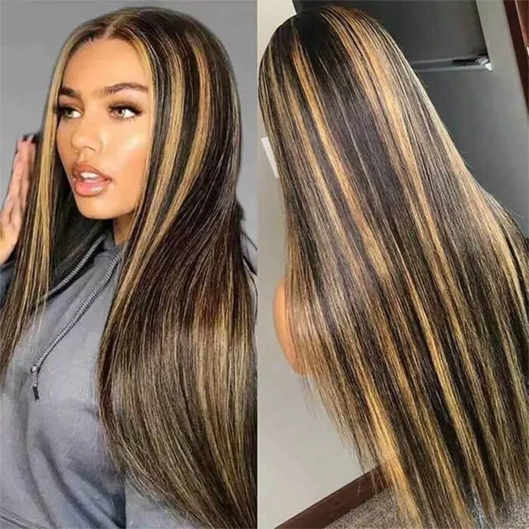 13x4 Reddish Brown Body Wave Hair HD Lace Front Wig 32 Inch Water Wave Lace Frontal Look Like Human Hair Wig 280Density For Women PrePlucked Naturally