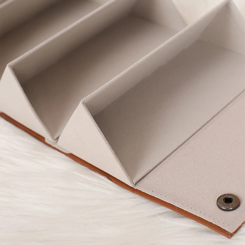Foldable Glasses Storage Box Portable Glasses Organizer Sunglasses Eyeglasses Storage Containermulti-Slot Travel Glasses Case 240419
