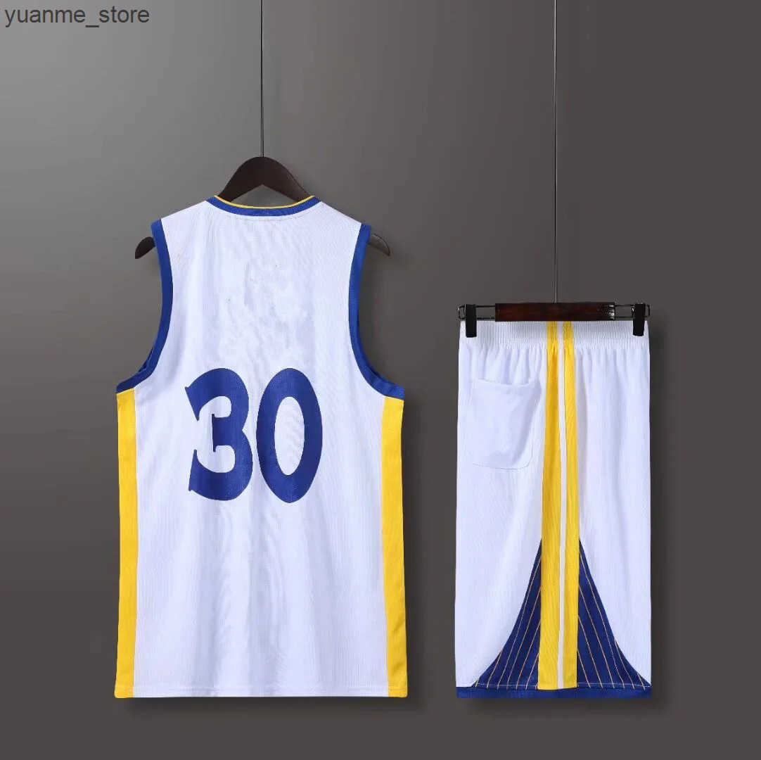 Basketball Sets new 2024 Mens sports kit AmericanCURRY Fans Basketball Jerseys Men and kids game team shirt training Vest and shorts J241119