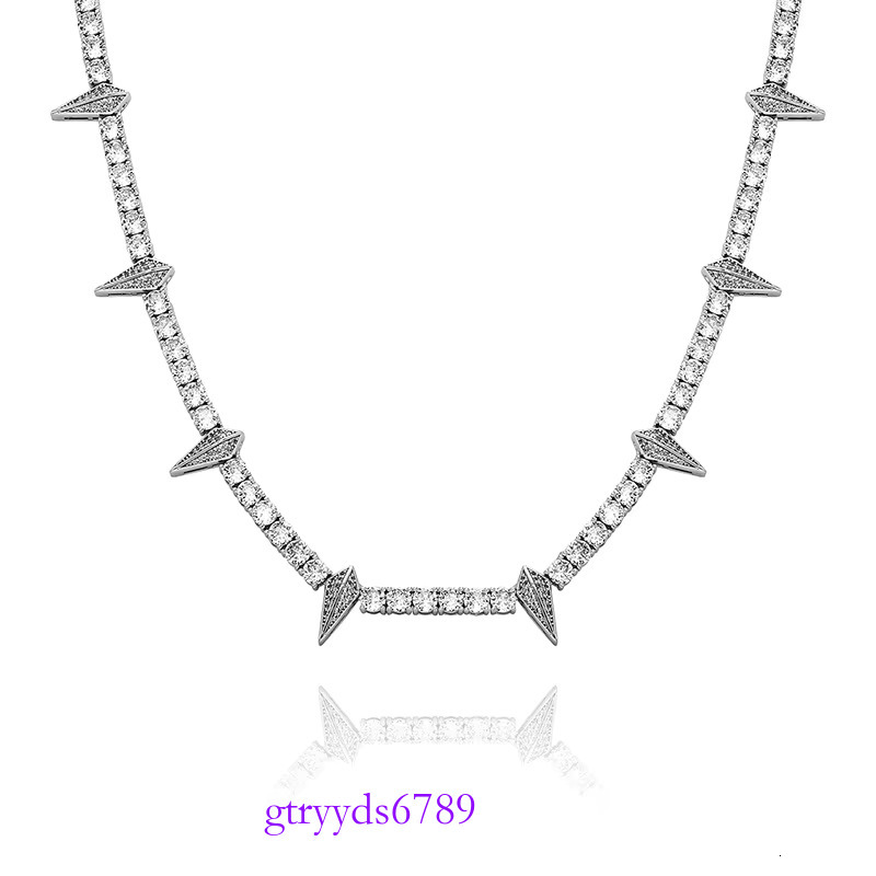 Women Wolf Tooth Black Panther Wakanda King Thorns Men Vvs Moissanite Tennis Chain Sterg Sier Necklace Chains Gold