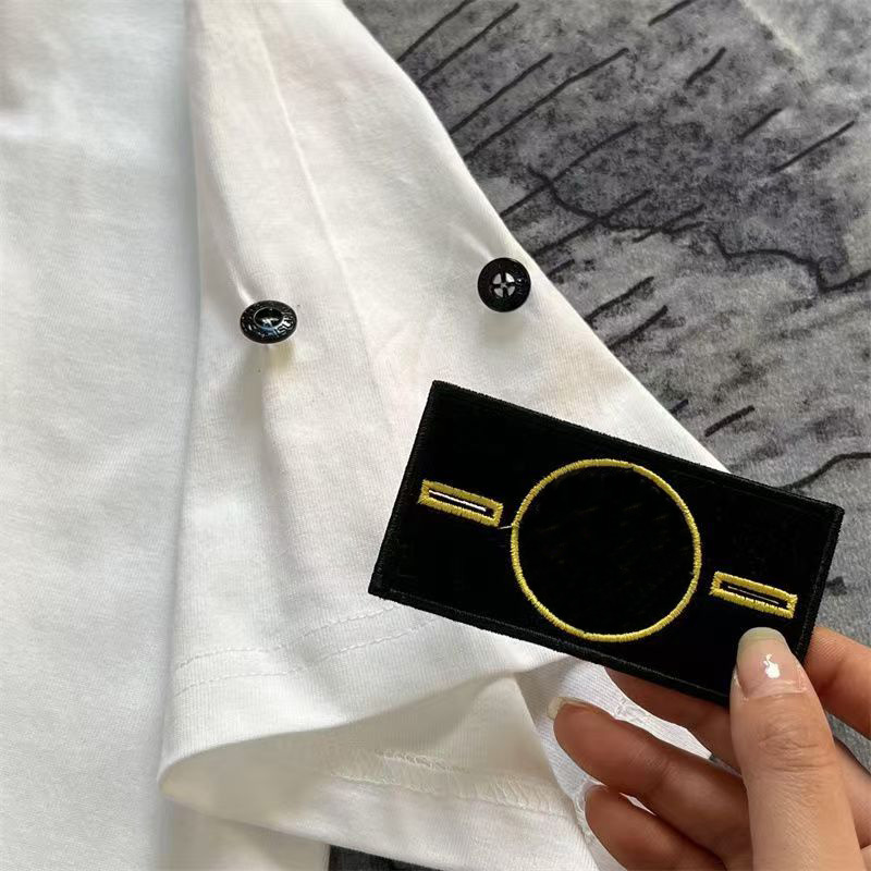 Classic Stone Designer Men's Retro Hip-Hop Summer Fashion Women's Shirt Cotton T-Shirt Short-Sleeved Clothes B5