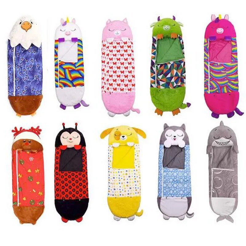 Baby Caroon foldable sleeping Bag winter Envelope sleep thermal sack Cotton kids sleepsack in the carriage wheelchairs 240415