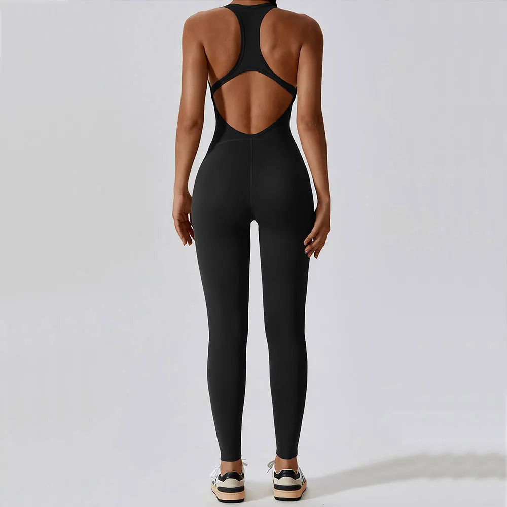 Yoga Jumpsuit Fitness Sports Overalls Gym Clothing Set Yoga Wear Pilates Workout Clothes for Women Outfit push-up Activewear 240407