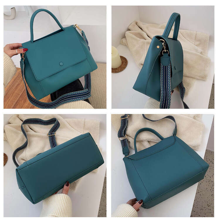 Fashion PU Leather women handbag High capacity 2025 winter Solid Color female Shoulder Crossbody Bag Travel Lady totes blue