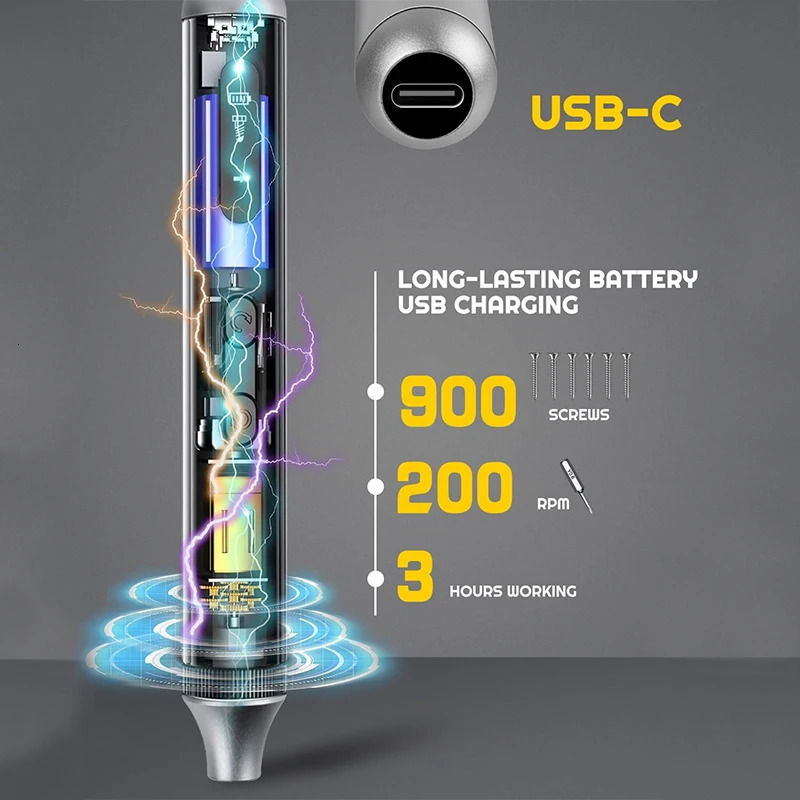 50 in 1 Electric Screwdriver Precision Repair Power Tools Set Magnetic Screw Driver Bits for Home Appliances Watch Phones 240418