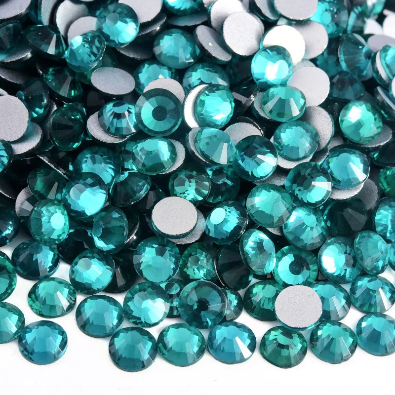 Full size blue zircon nail art rhinestone loose for nail glitter with glass crystal stone for nail art decoration H0939 241119