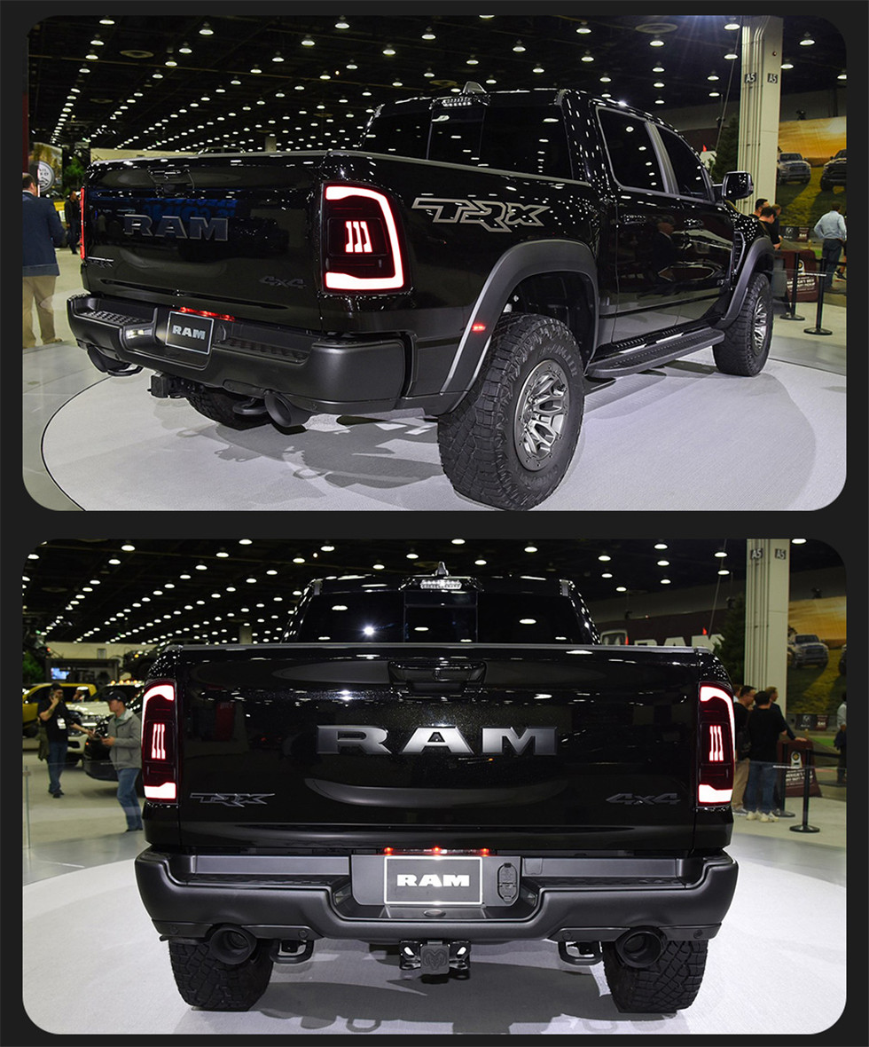 LED Taillight Assembly for Dodge Ram 20 09-20 18 Ram1500 2500 Upgrade Daytime Running Light Brake Light Flow Turn Signal