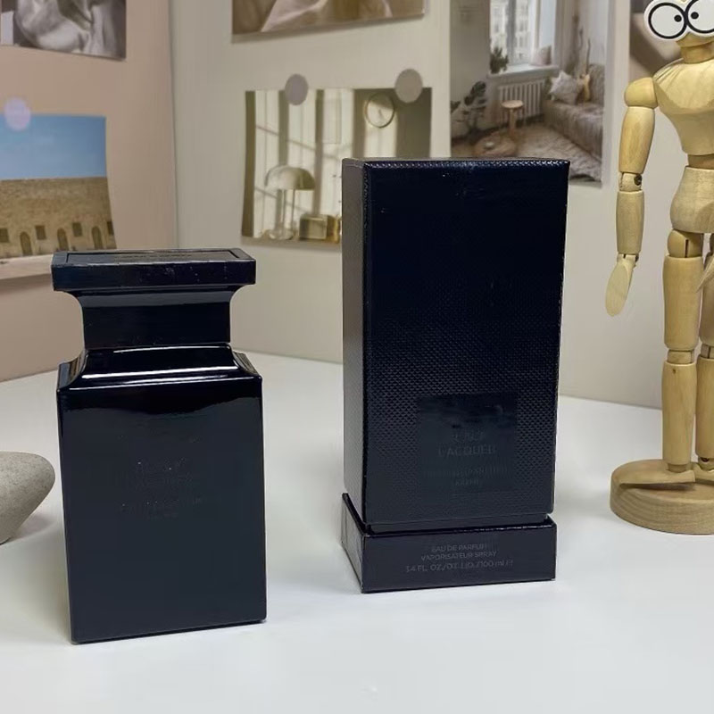 Spray Perfume Women Men Luxury EDP Cologne Black Lacquer 100 ML Natural Long Lasting Pleasant Fragrance Unisex Charming Scent for Gift EAU DE PARFUM 3.4 fl.oz Fast Ship