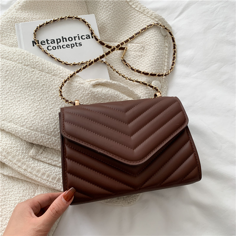Women's Fashion One Shoulder Retro Small Square Bag Crossbody Bag Minimalist Style Women's Chain Bag Suitable for Travel-ll