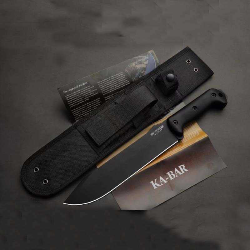 BK9 outdoor straight knife high hardness steel sharp camping survival knife hiking portable knife X241119