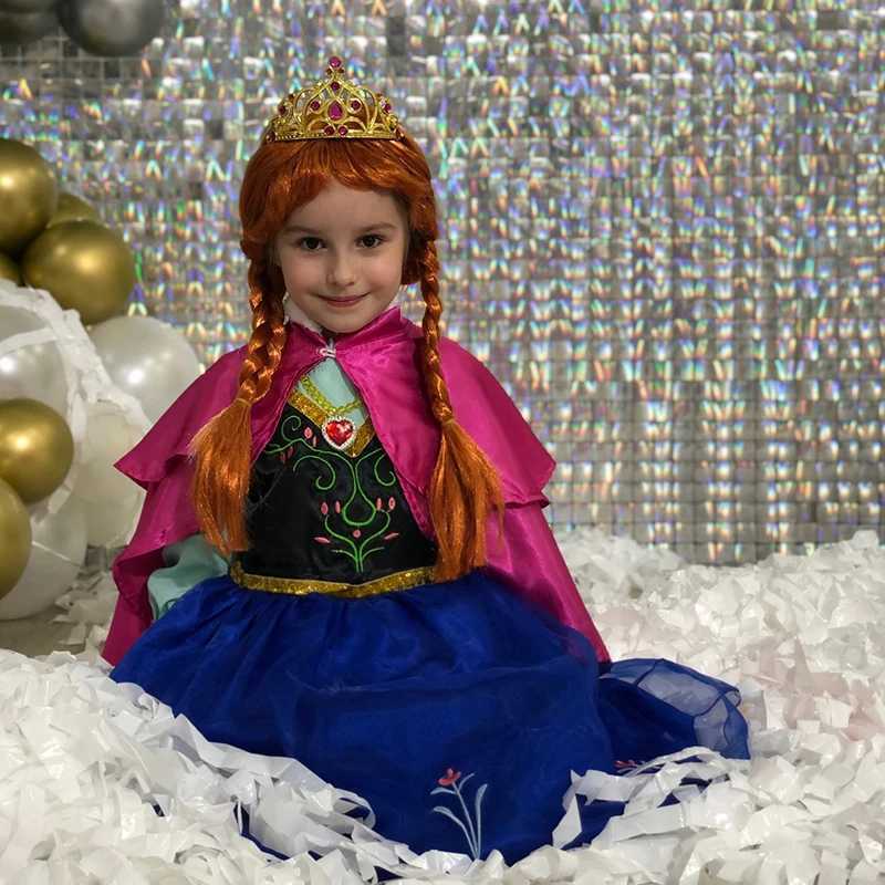 Fancy Girl Princess Long Hair Princess Wig Childrens Birthday Party Halloween Dress Up Childrens Little Mermaid Elsa Aurora Snow White Hair W241119