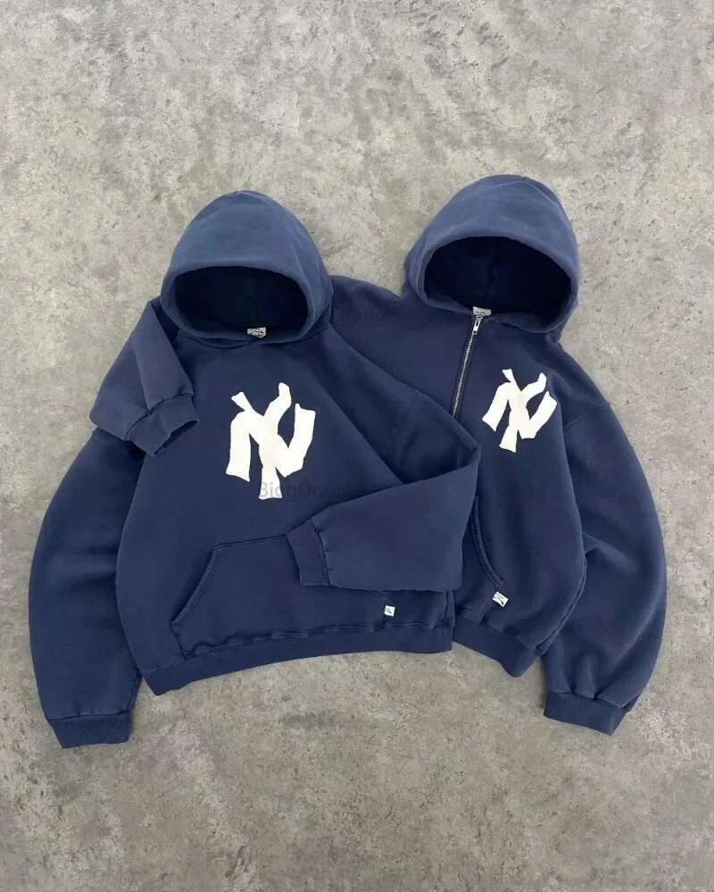 Y2k Street Wear New Haruku Hip Hop Retro Letter Pattern High Quality Women's Top Casual Hoodie
