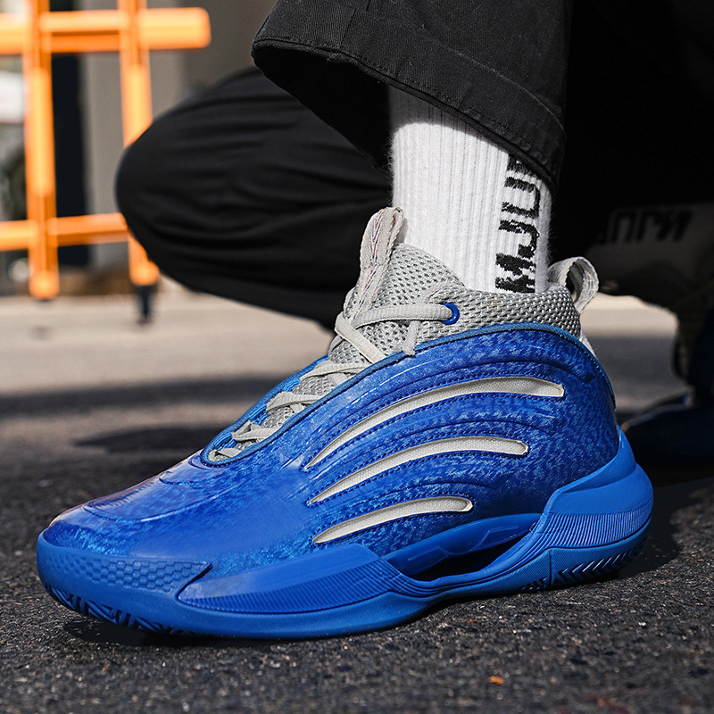 2024 autumn and winter new wear-resistant, non-slip shock-absorbing combat basketball shoes, men's and women's casual sports running shoes s