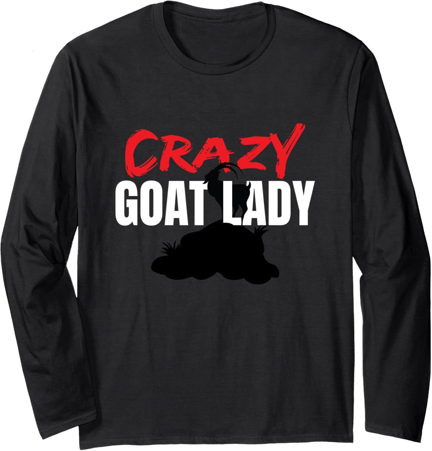 Long Sleeve Shirts for Men sweatshirt Crazy Goat Lady Goat Lover Animal Funny Gift Long Sleeve Tee Streetwear Casual tops clothes cool