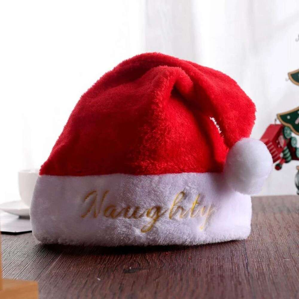 Personalized Embroidery Santa Hats with Names, Custom Knitted Hat for Kids and Adults, Unique Christmas Decor