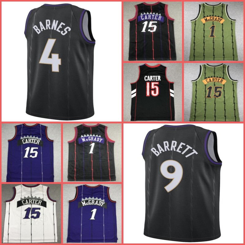Vince Carter Basketball Jersey 1 McGrady men women youth Scottie 4 Barnes mens